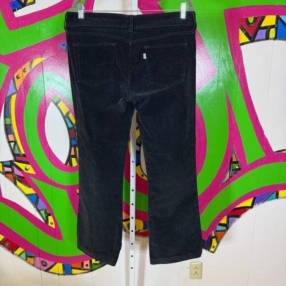 Levi's Black Flare Wide Leg Corduroy Jeans. Size 12 Medium. Excellent condition! - Picture 3 of 7